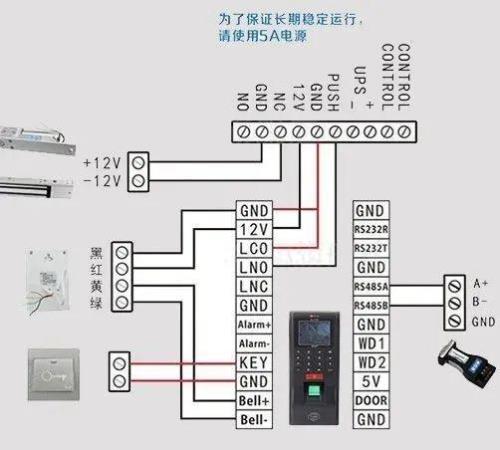 鑫视通门禁线接法