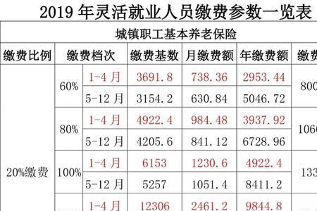 灵活就业医保单位缴费多少