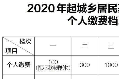 山西居民养老保险缴费基数标准