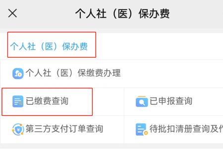 医保缴费信息怎样查询