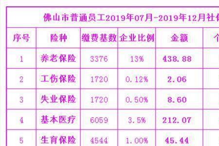 佛山社保900元是几档