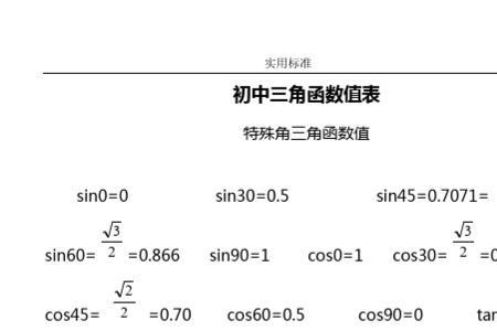 3角函数值咋算