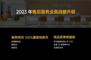 realme 真我2023年售后全面升级 服务网点将100%覆盖地级市