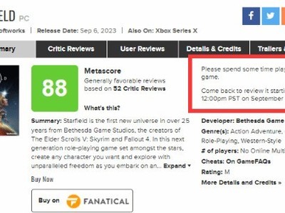 《星空》正式上市 玩家评分推迟发布